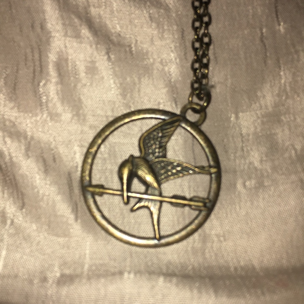 Barely Worn Hunger Games Mockingjay Necklace